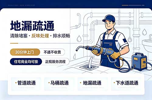 庄河地漏疏通