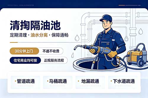 庄河清掏隔油池